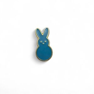 Peeps Bunny Marshmallow Enamel Pin - Blue